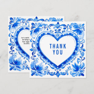 💙Carreau Cœur Azulejo Merci