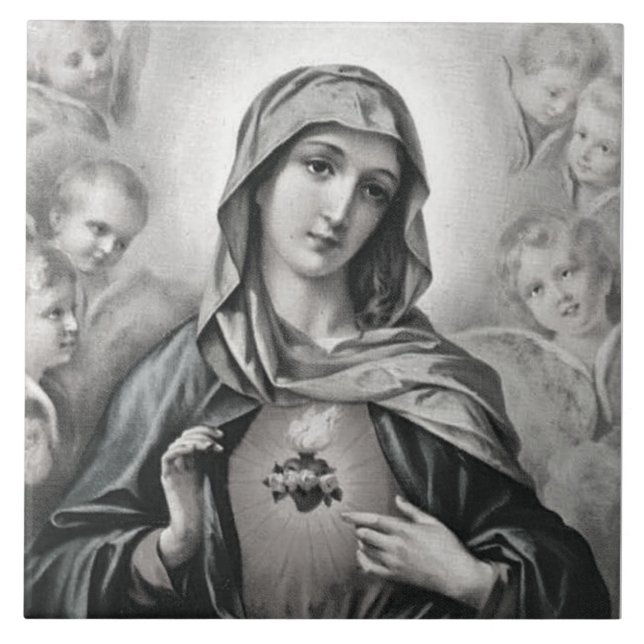 Carreau Coeur immaculé de Marie Carrelage en céramique (Devant)