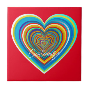 Carreau Coeur valentin multicolore Thunder_Cove
