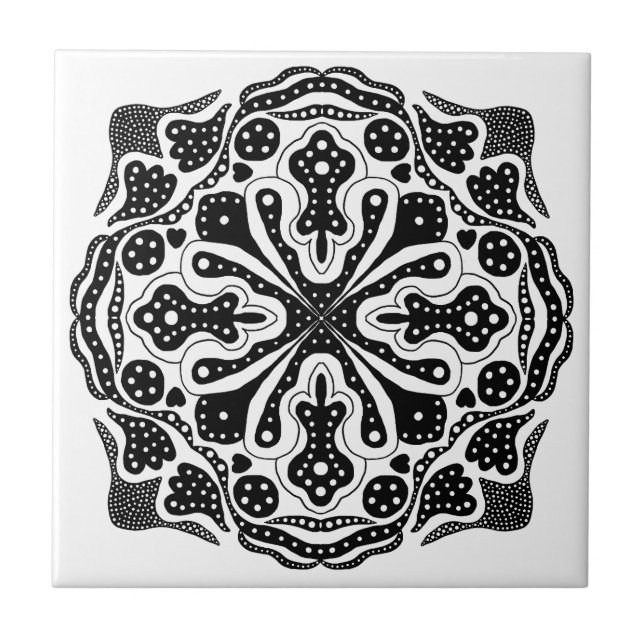 Carreau Coeurs et points (Devant)