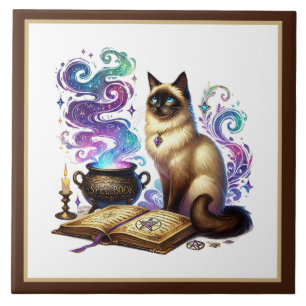 Carreau Coin de lecture mignon pour chat bibliothèque amat