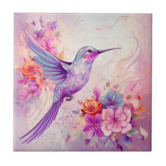 Carreau Colibri de couleur vive