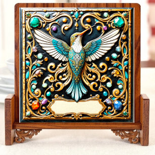 Carreau colibri en vol