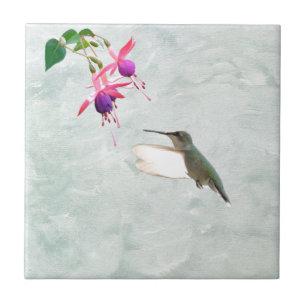 Carreau Colibri et Fuschia
