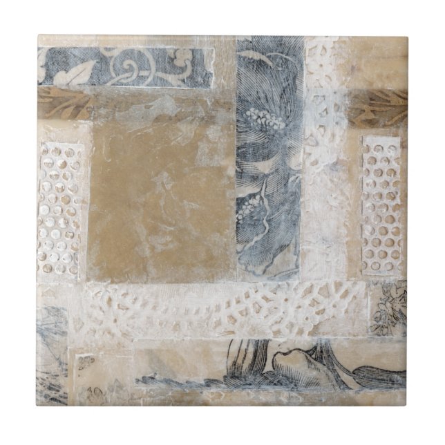 Carreau Collage de dentelle II (Devant)