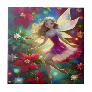 Carreau Collection de fées de Noël - Cheveux blond cendré