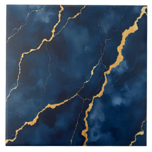 Carreau Collection de marbre bleu marine tendance