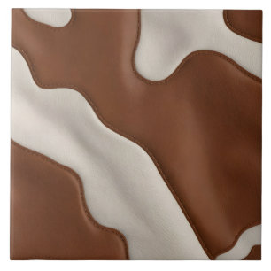 Carreau Collection Moderne en Faux Cuir de Vache Luxe Élég