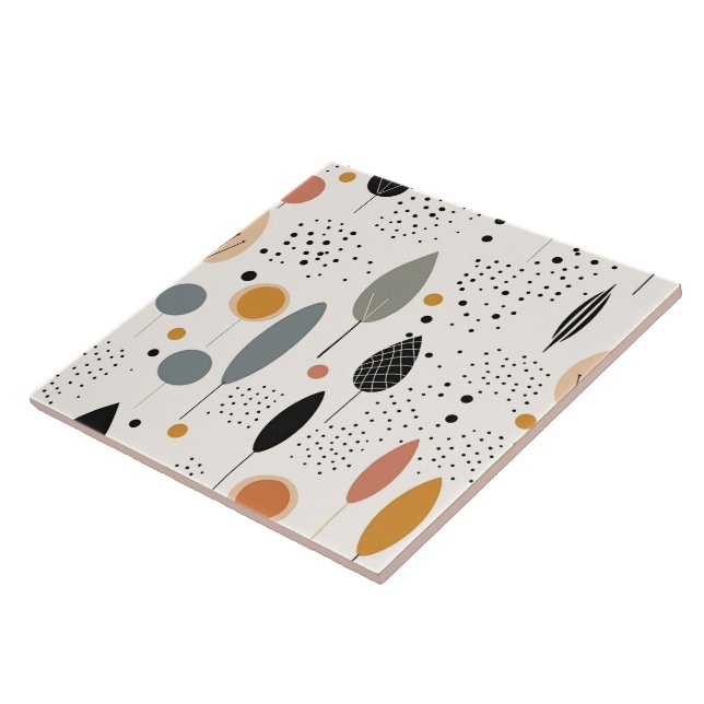 Carreau Collection populaire Boho Retro Abstraite (Côté)