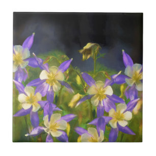 Carreau Colorado Blue Columbine Peinture - Art original