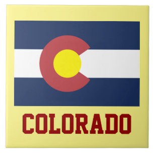 Carreau COLORADO : Drapeau d'Etat du Colorado