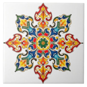 Carreau coloré, marocain, mosaïque,