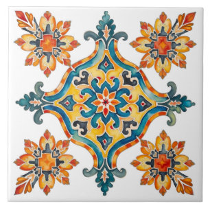 Carreau Coloré, Méditerranéen, mosaïque, Marocain,