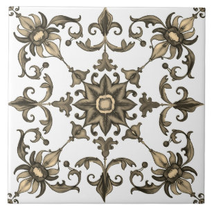 Carreau Coloré, Méditerranéen, mosaïque, vert,