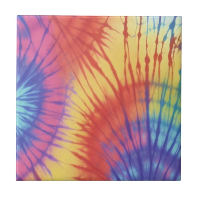 Carreau Coloré Rainbow Tie Dye (Devant)