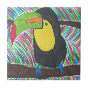 Carreau Coloré Tropical Toucan