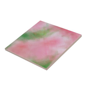CARREAU COLORS/ABSTRACT DE TILE/PINK, VERT ET BLANC EN