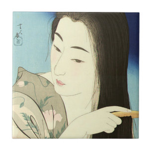 Carreau Combing Her Hair (Beautiful Asian Woman) (Kotondo)