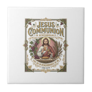Carreau Communion Jésus Communion Jésus Foi Chrétienne Vi