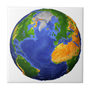 Carreau Complétez La Terre Avec Des Données Topographiques