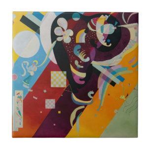 Carreau Composition 9 de Wassily Kandinsky, peinture abstr