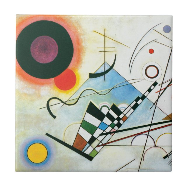 Carreau Composition VIII par Wassily Kandinsky (Devant)