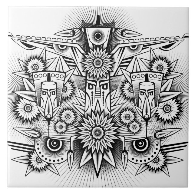 Carreau Conception artistique tribale (Devant)