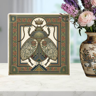 Carreau Conception de bijou de couronne Art Nouveau Scarab