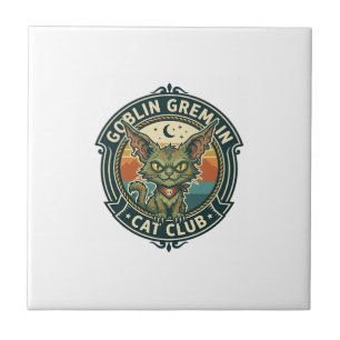 Carreau Conception de chat mignon de lutin gremlin - Gobel