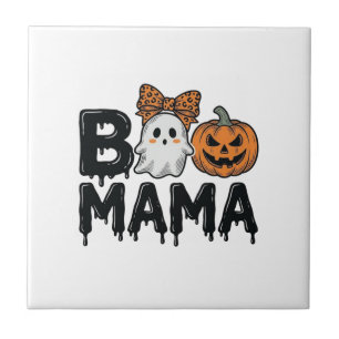 Carreau Conception de chemise de maman fantôme Halloween c