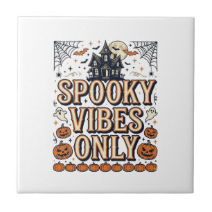 Carreau Conception de chemise Halloween vintage Spooky Vib