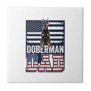 Carreau Conception de chemise pour chien patriotique Dober