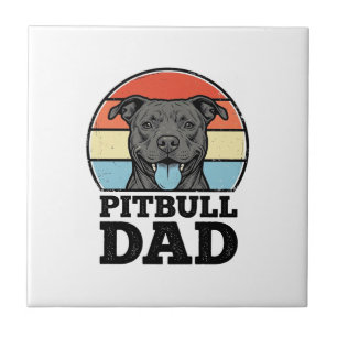 Carreau Conception de chemise pour papa Pitbull amateur de