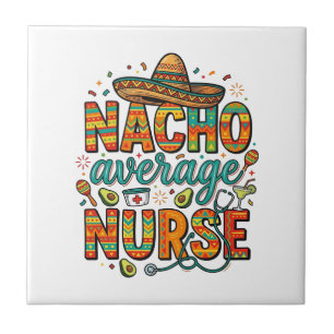 Carreau Conception de chemise vectorielle Nacho Average Nu