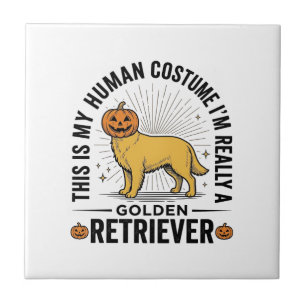 Carreau Conception de costume de citrouille d'Halloween de