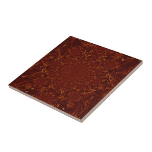 Carreau Conception de cuivre de motif de brun de rouille