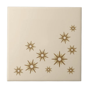 Carreau Conception de démarrage Gold du milieu du siècle