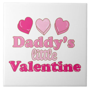 Carreau Conception de la petite Saint-Valentin de papa ave