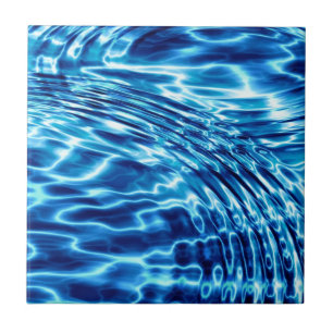 Carreau Conception de l'eau bleue