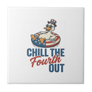 Carreau Conception de T-shirt de canard patriotique pour r