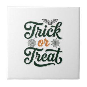 Carreau Conception de typographie Halloween Trick Or Treat