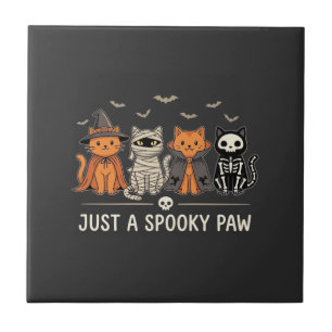 Carreau Conception de vecteur de costume de chat Halloween