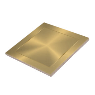 Carreau Conception métallique or en acier inoxydable