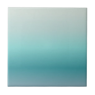 Carreau Conception minimale de dégradé d'aquamarine