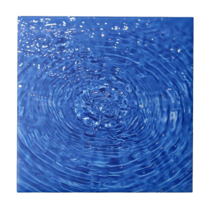 Carreau Conception onduleuse bleue de l'eau