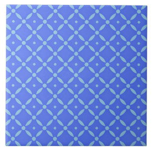 Carreau Conception Quatrefoil Bleu