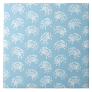 Carreau Conception vintage de crabe d'océan d'art de moti