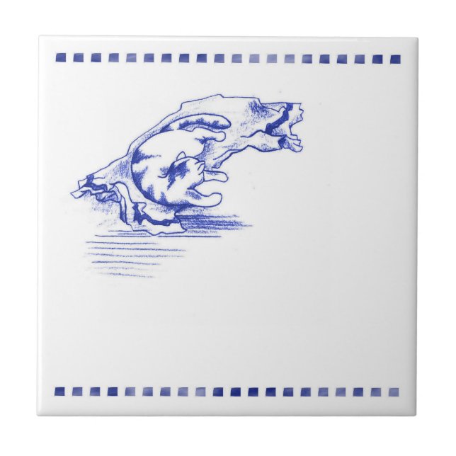 Carreau Confort de serviette Kitty Chat Toile de toilette (Devant)