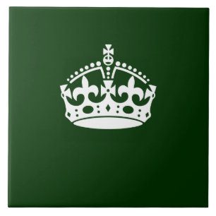 Carreau CONSERVEZ LE SYMBOLE DE LA COURONNE CALME sur la d