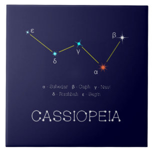 Carreau Constellation de l'hémisphère Nord Cassioipeia